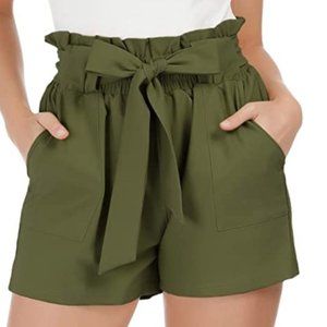 NWOT high waisted tie shorts